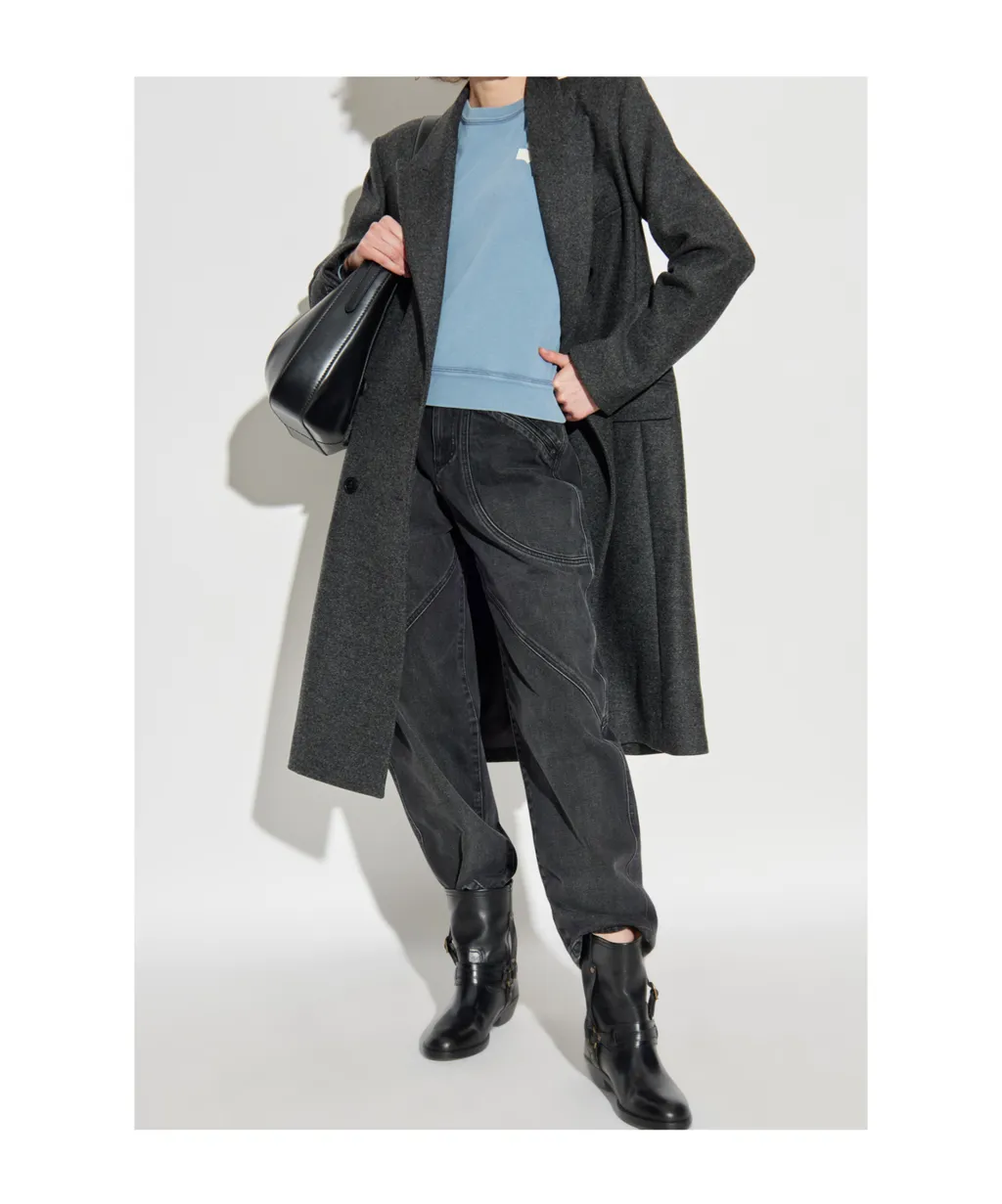 Double-Breasted Wool Coat