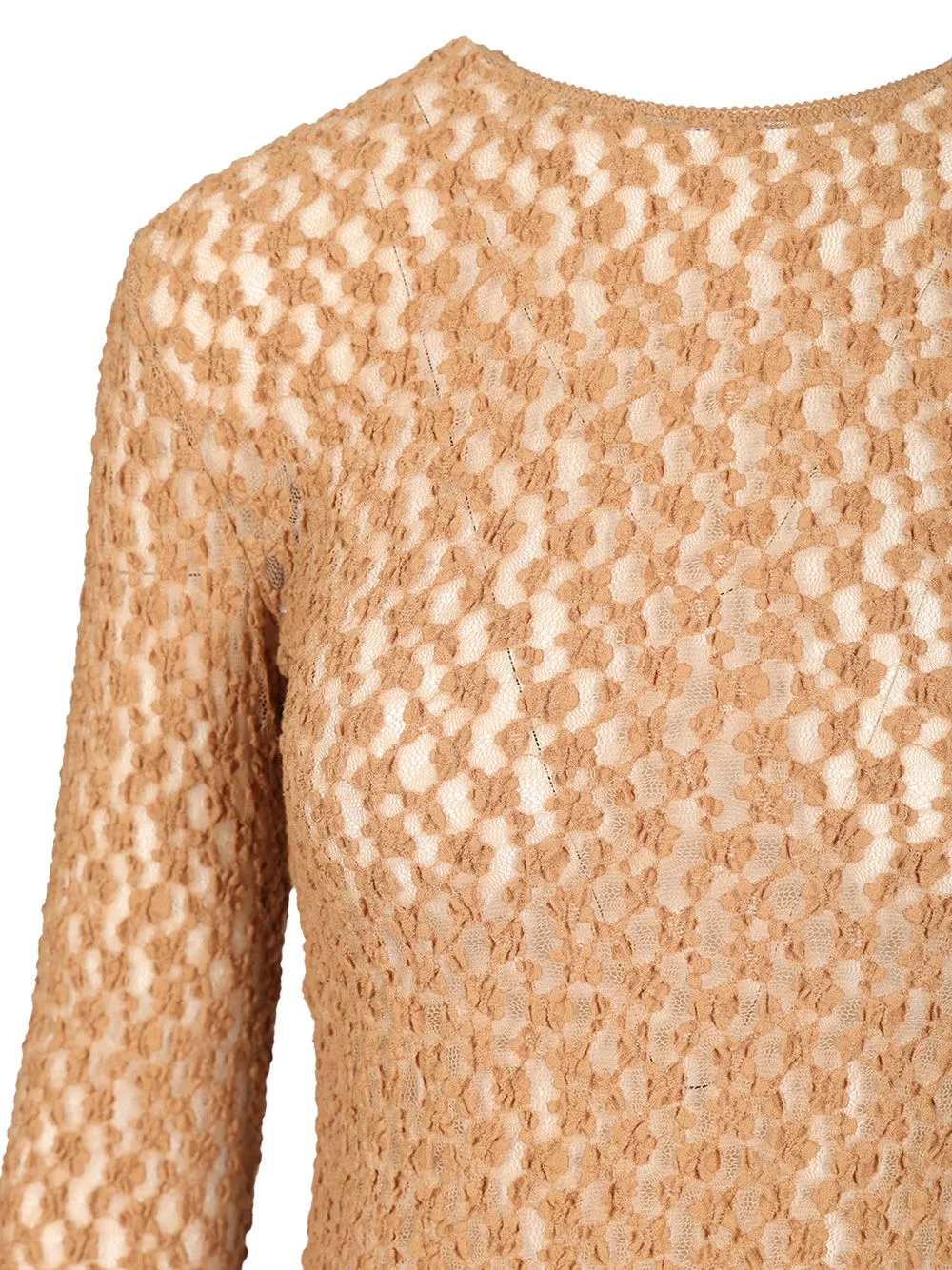 Gaelle Long-Sleeved Lace Top