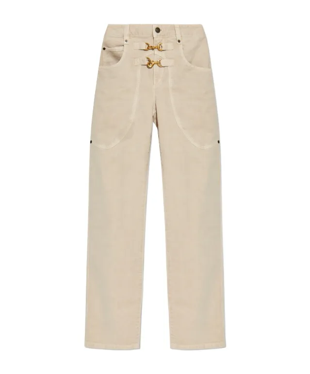 Belt Loop Denim Trousers