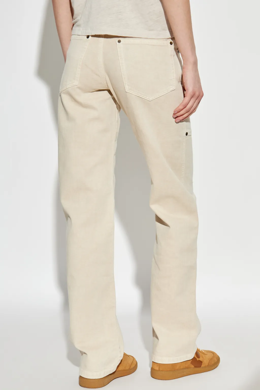 Belt Loop Denim Trousers