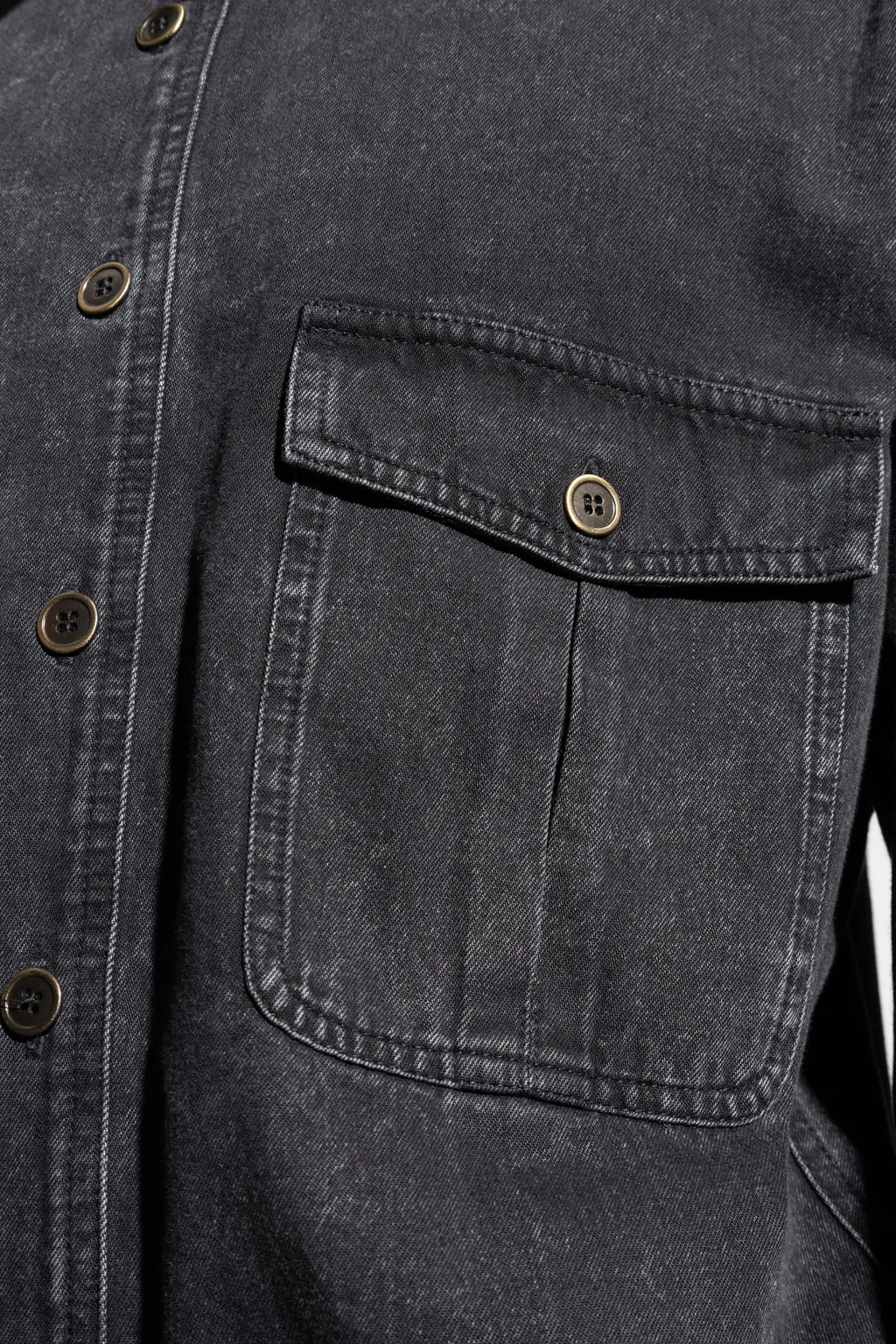 Button-Fastening Pocket Jumpsuit