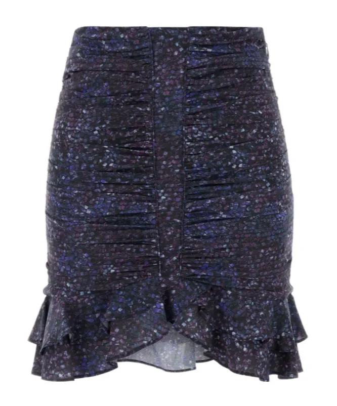 Milendi Gathered Ruffled Mini Skirt