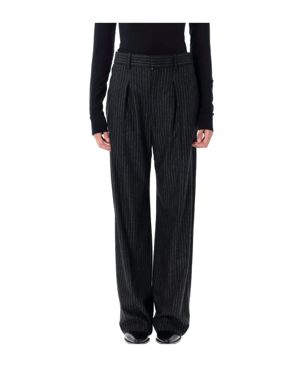 Embroidered Wool Blend Lisetta Pants