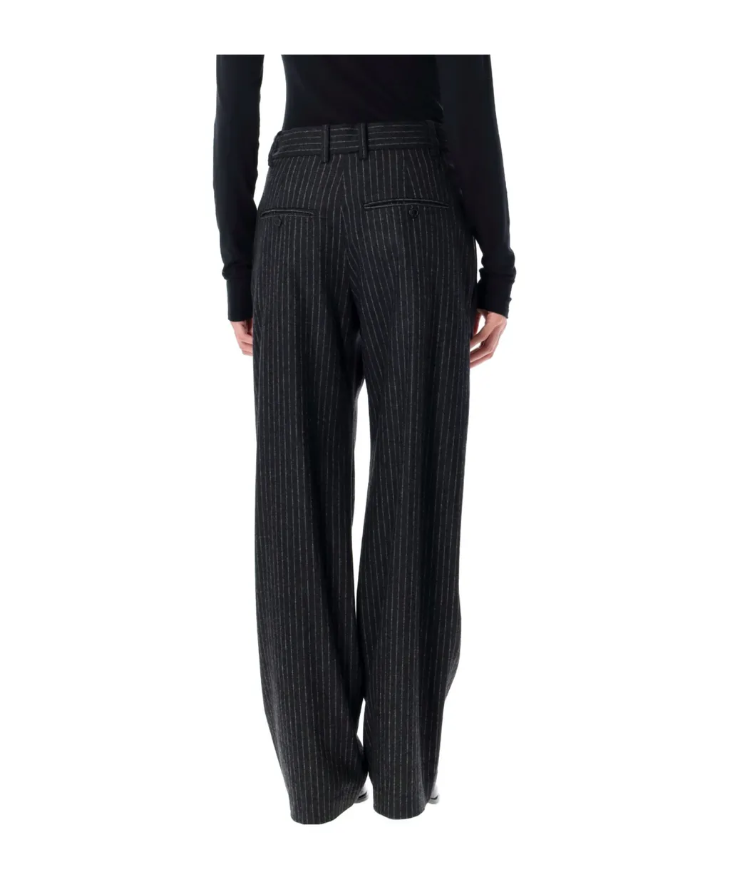 Embroidered Wool Blend Lisetta Pants