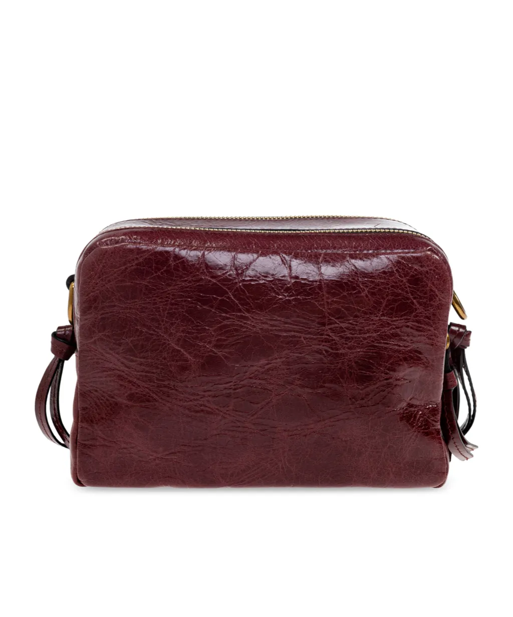 Wardy Logo Printed Zipped Shoulder Bag
