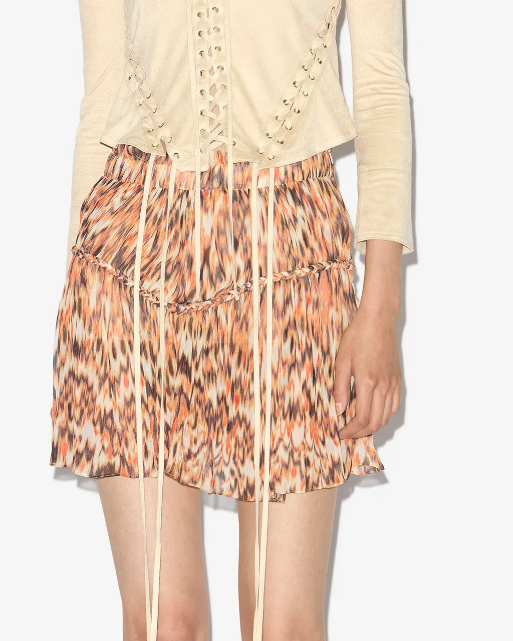 Roumi Georgette Crepe Skirt