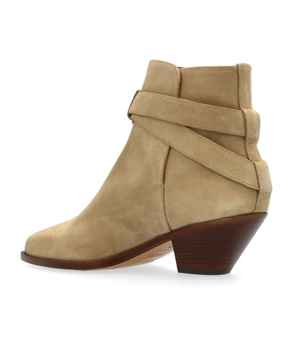 Buckle Detail Heeled Boots