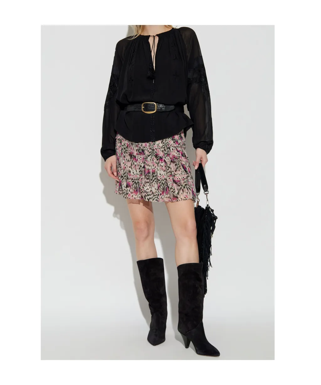 Roumi Georgette Crepe Skirt