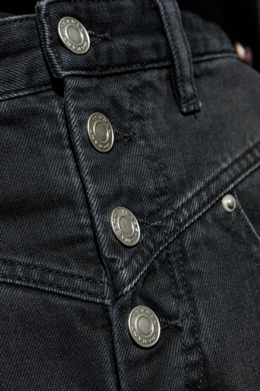 Belt-Loop Denim Shorts