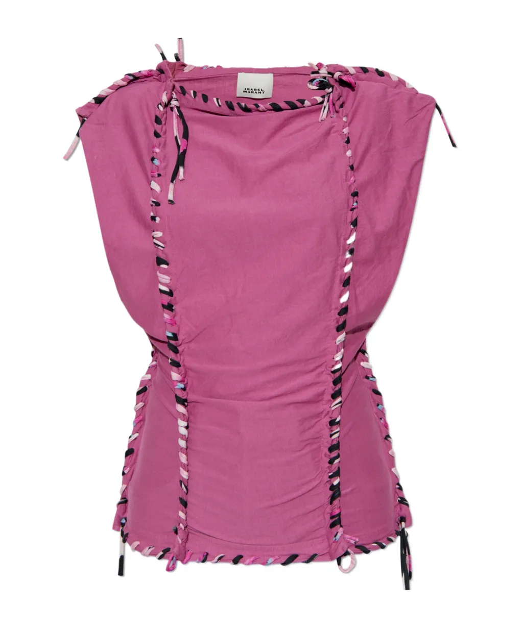 Zohra Woven Jersey Top