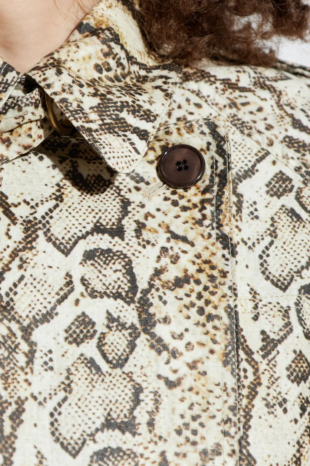 Franny Animal Print Trench Coat