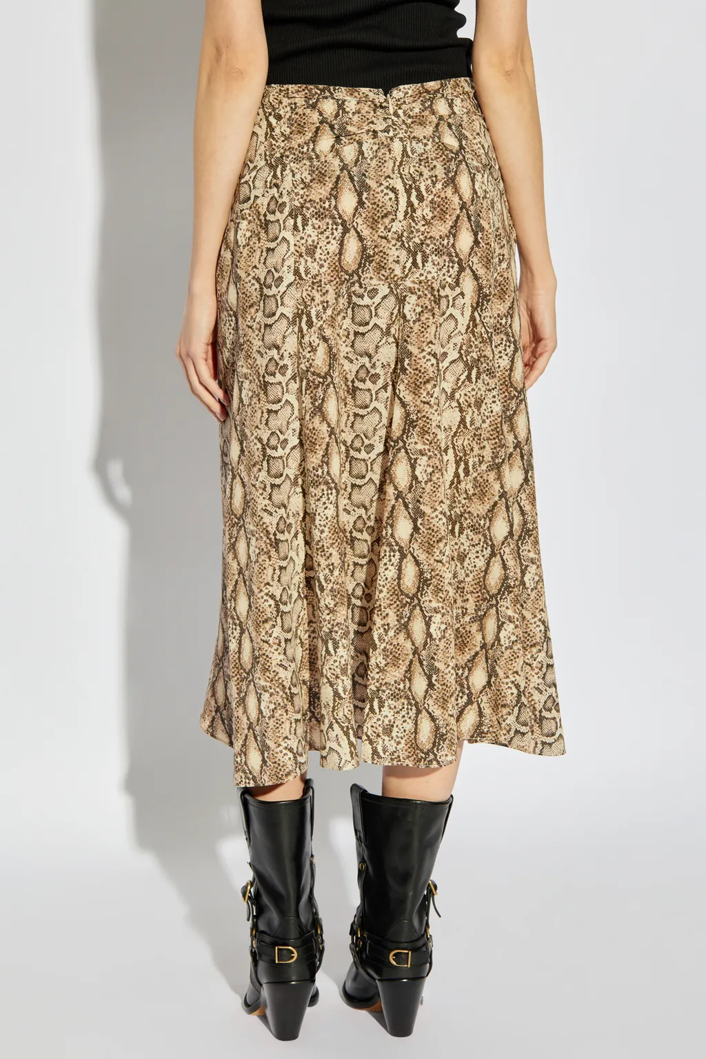 Olena Draped Midi Skirt