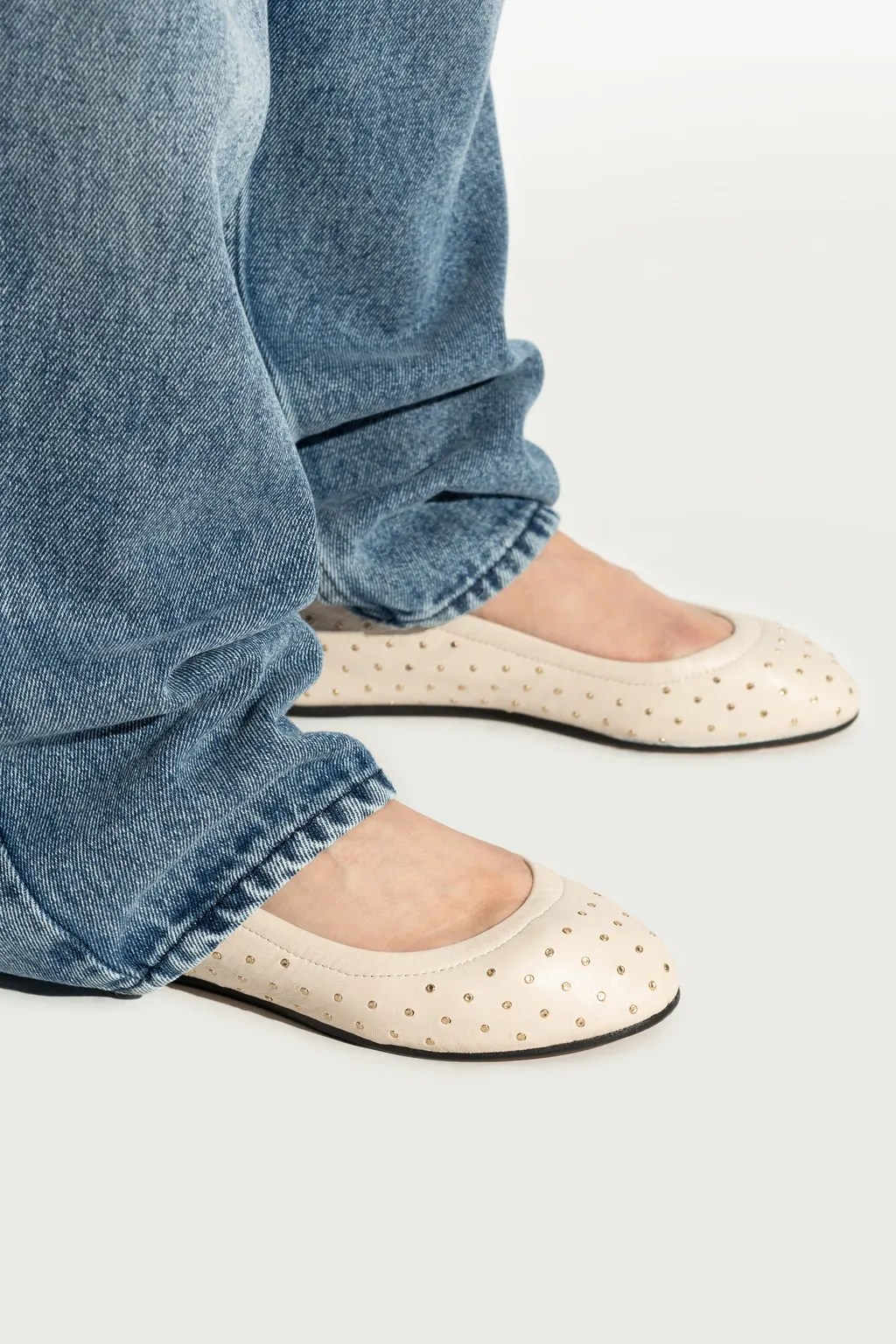 Belna Studded Ballet Flats