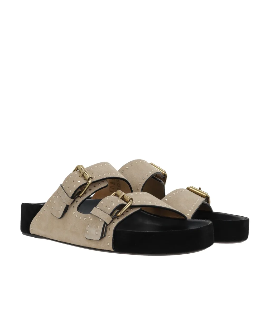 Lennyo Slip-On Buckle Sandals