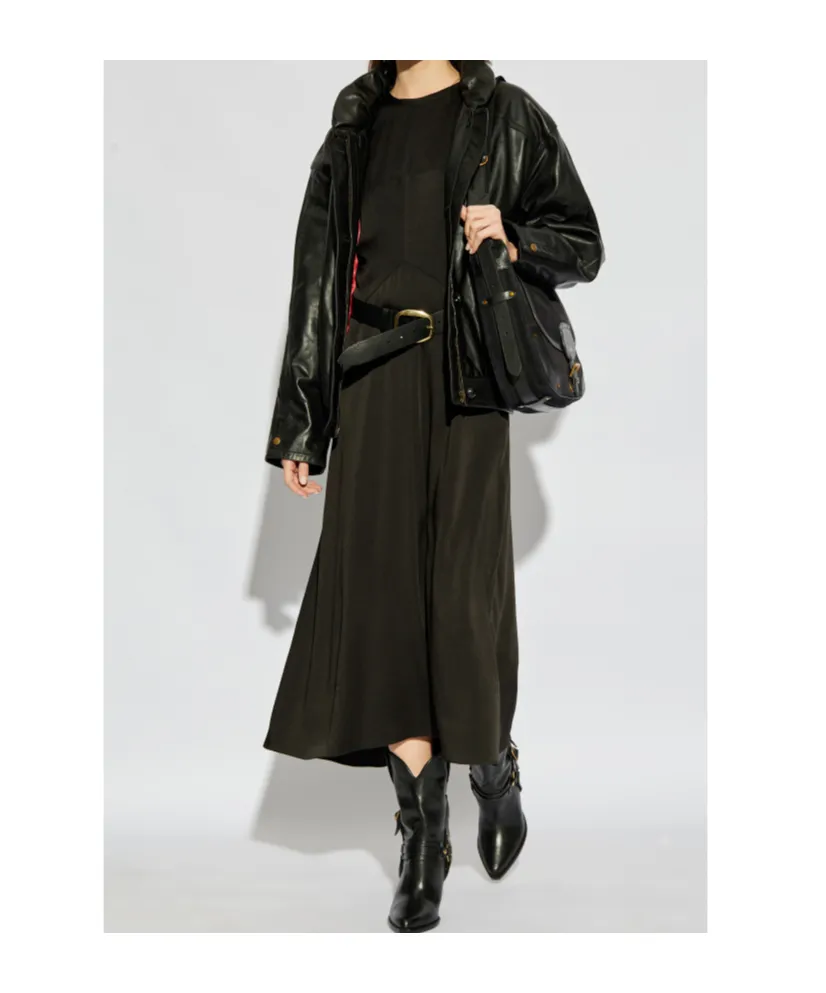 Keany Short-Sleeve Midi Dress