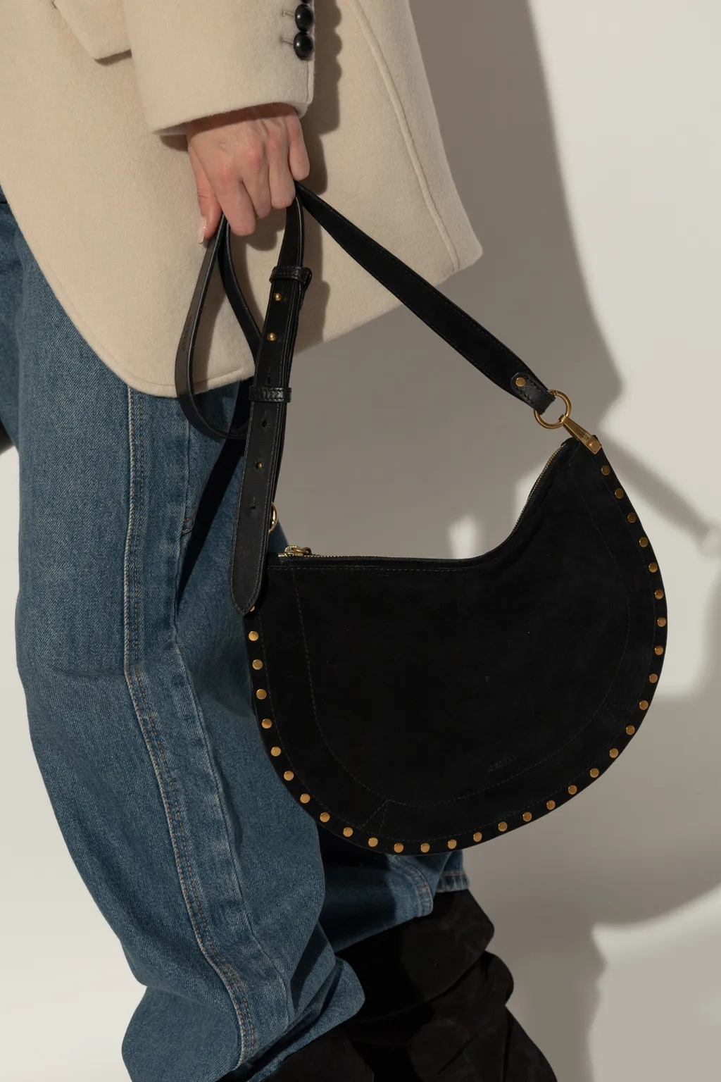 Oskan Logo Stamped Crossbody Bag