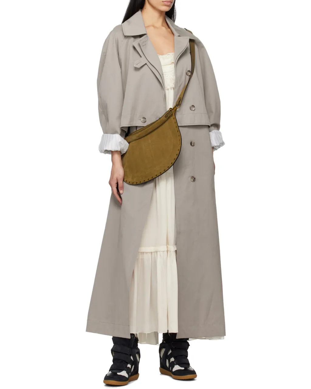 Oskan Logo Stamped Crossbody Bag