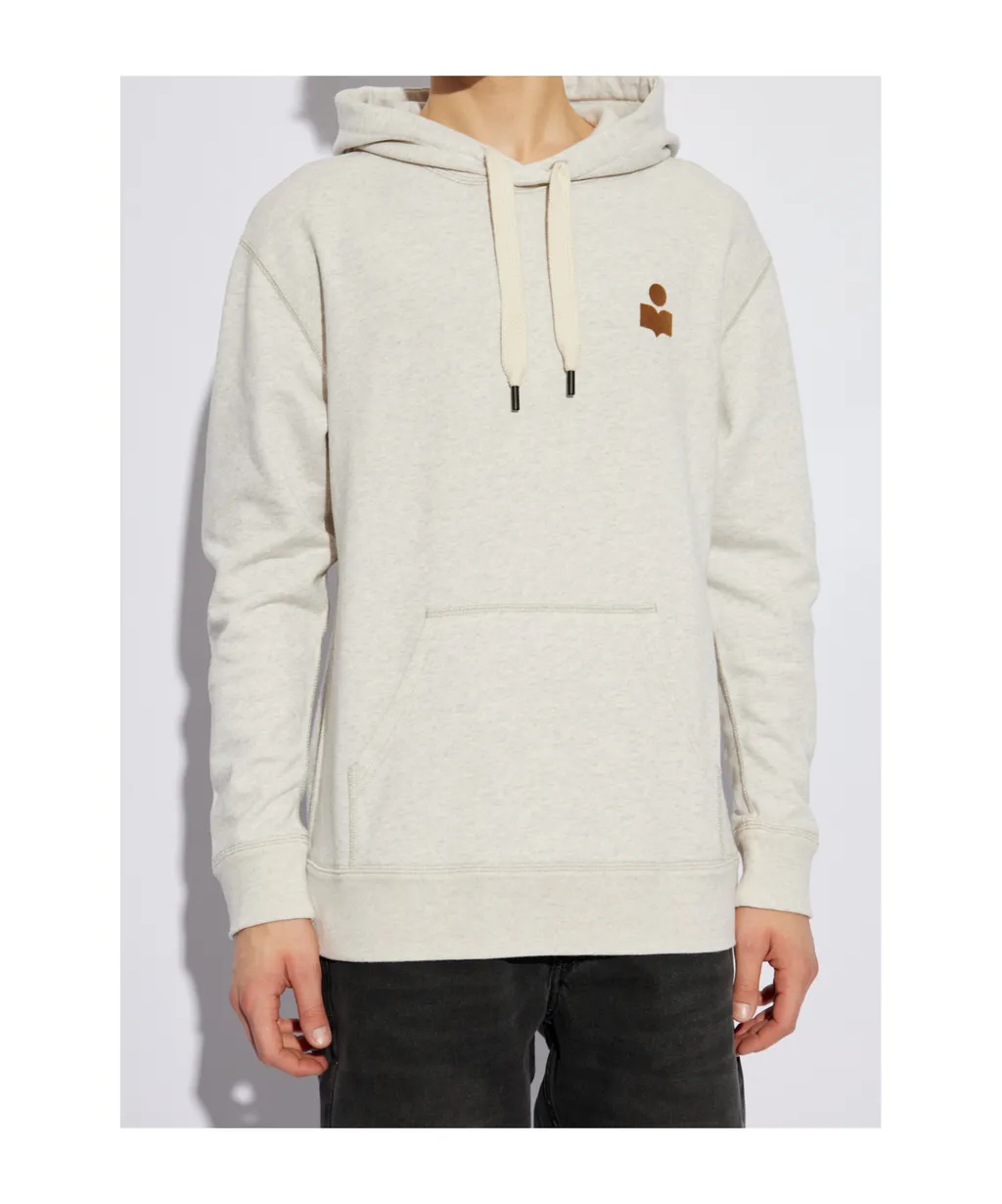Matte Logo Printed Drawstring Hoodie