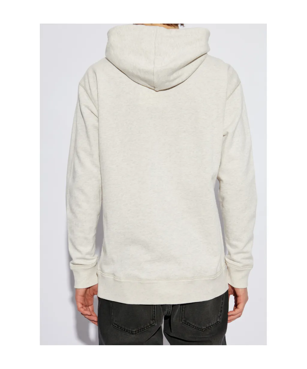 Matte Logo Printed Drawstring Hoodie