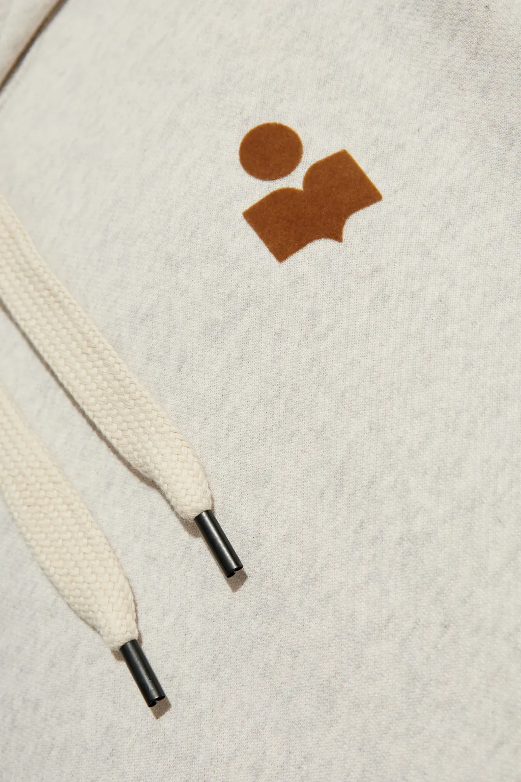Matte Logo Printed Drawstring Hoodie