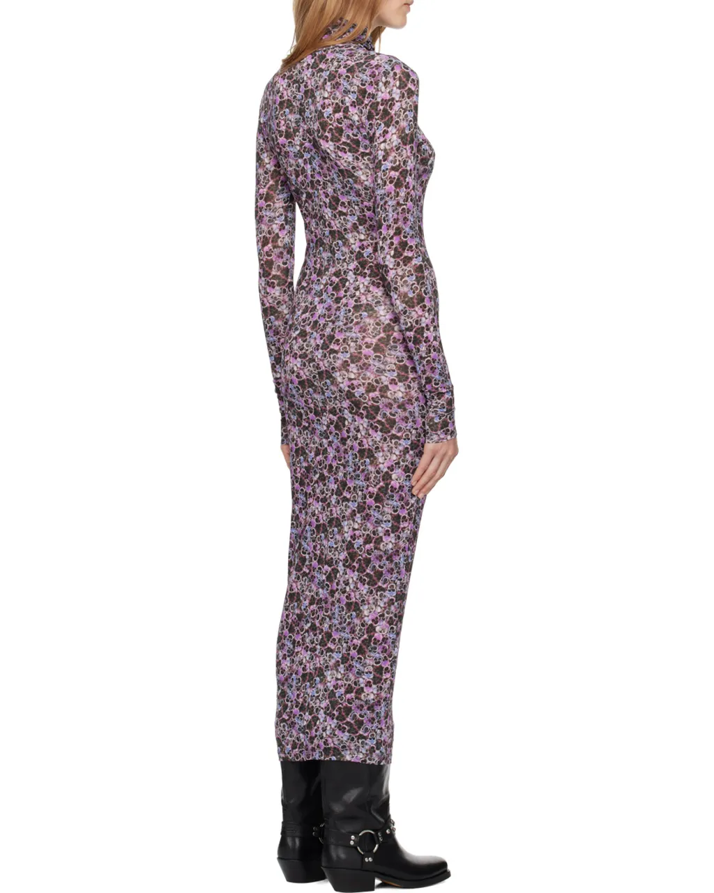 Vanessa Allover Graphic Printed Midi Dress