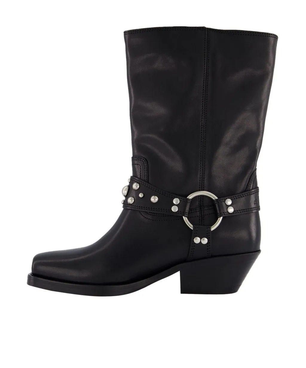 Antya Slip-On Biker Boots