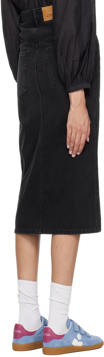 Vandy High-Waist Buttoned Midi Skirt