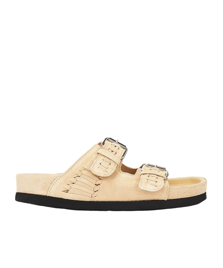 Two Buckle Straps Sandals