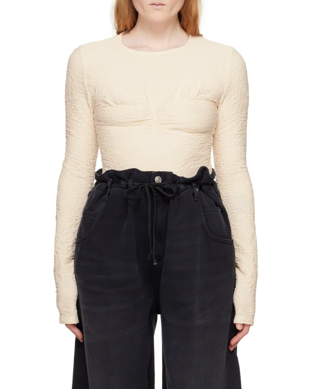 Round Neck Long-Sleeved Top