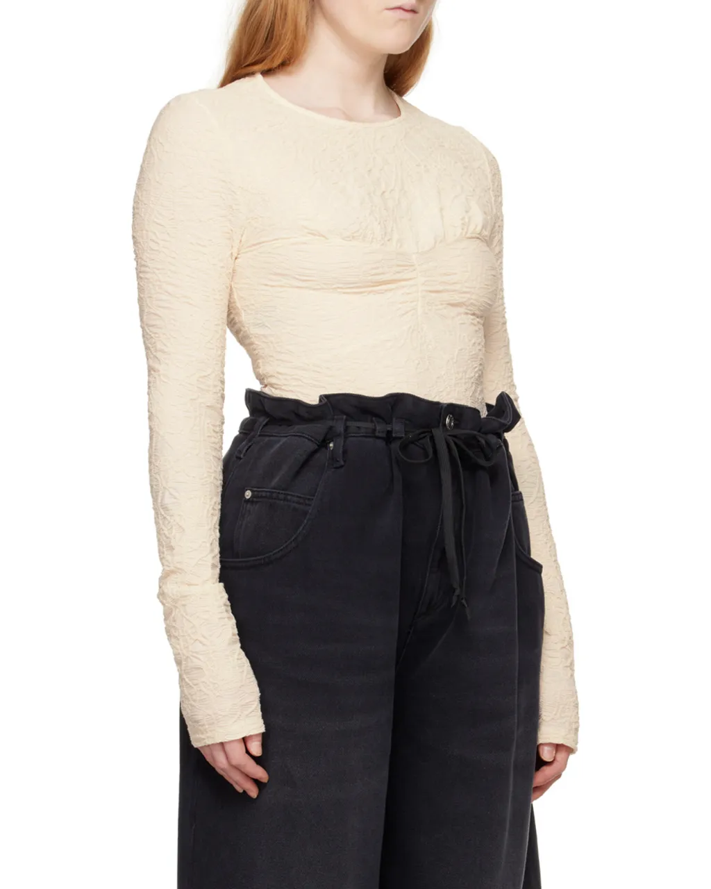 Round Neck Long-Sleeved Top
