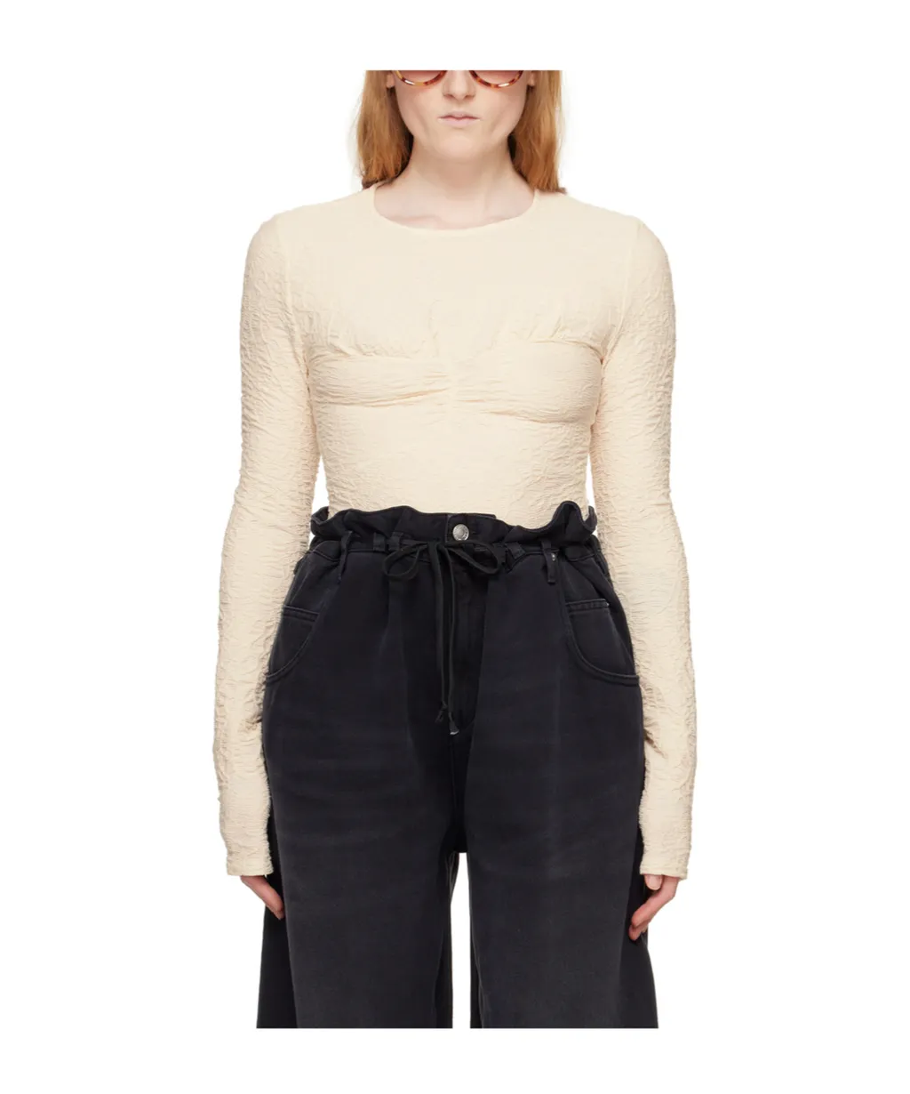 Round Neck Long-Sleeved Top