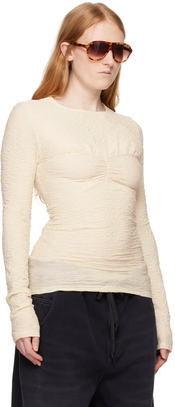 Round Neck Long-Sleeved Top