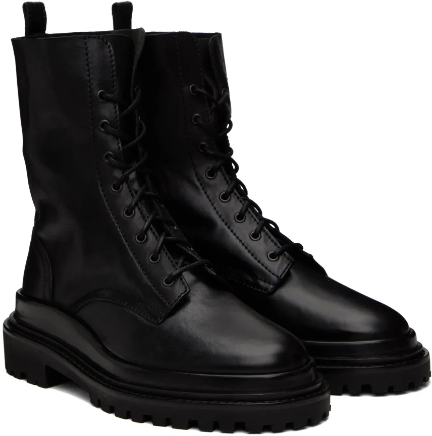 Ghiso Lace-Up Combat Boots