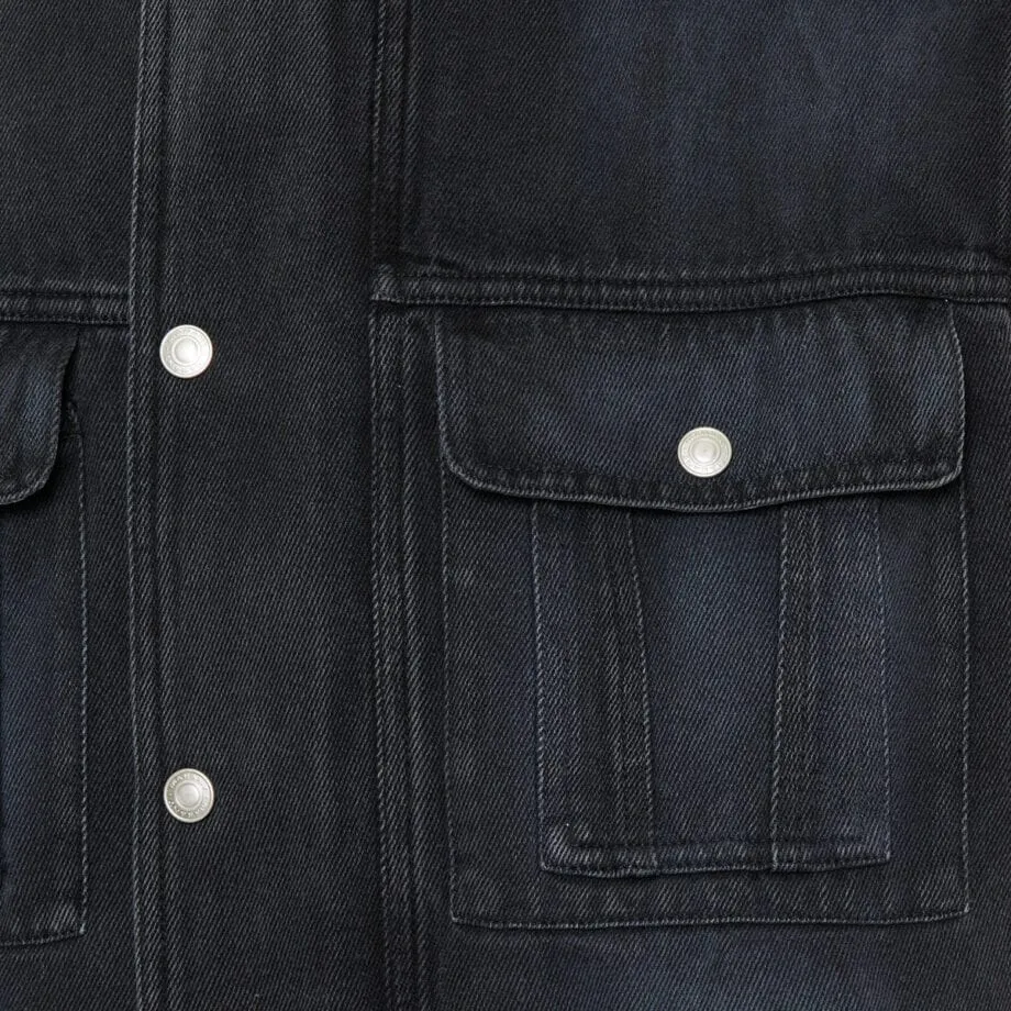 Long-Sleeved Denim Coat