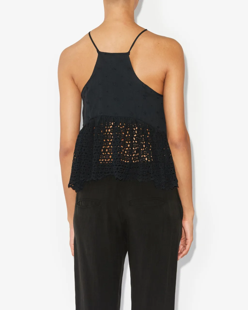 Sogane Broderie-Anglaise Sleeveless Top