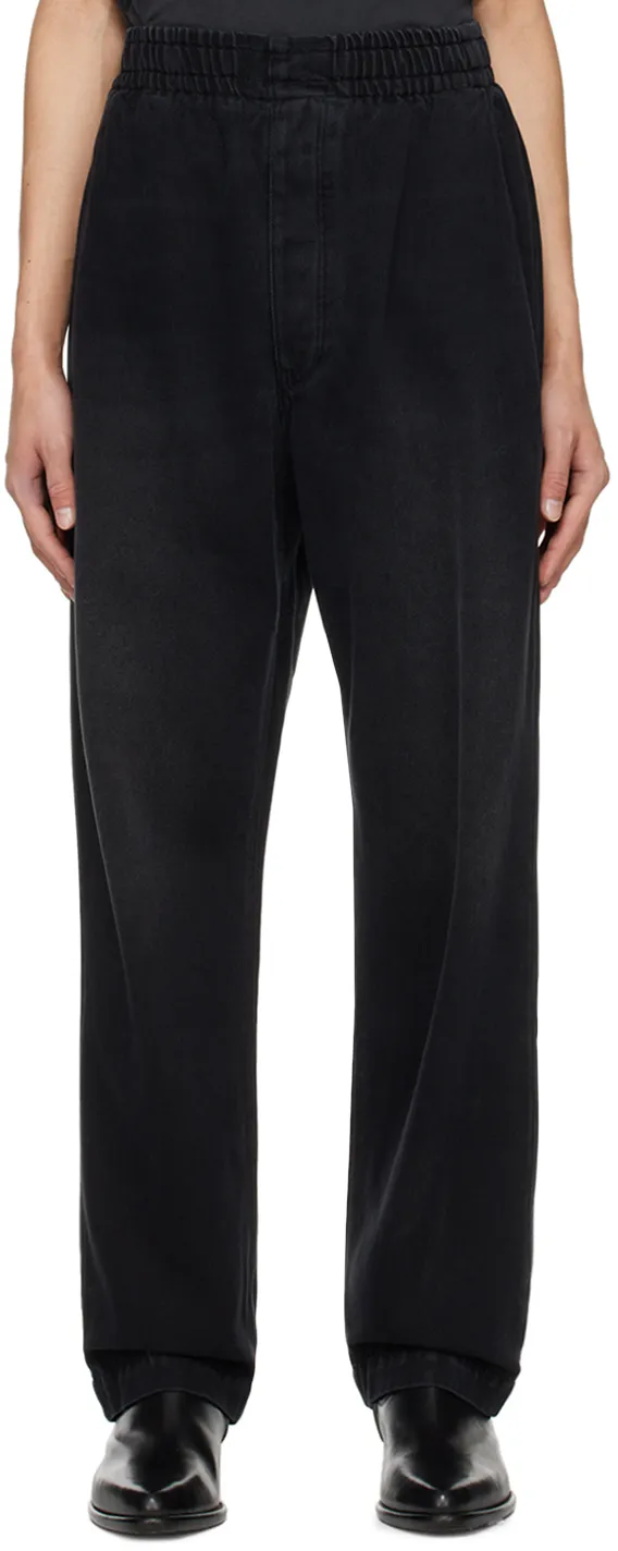 Timeo Plain-Colored Lyocell Pants