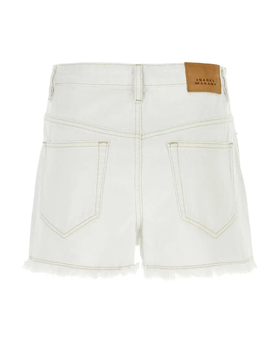 Lesia Logo Patch Denim Shorts