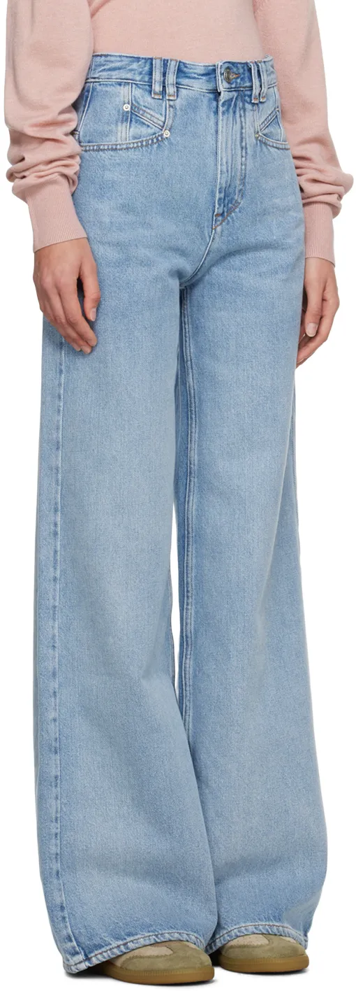 Lemony Wide-Leg Jeans