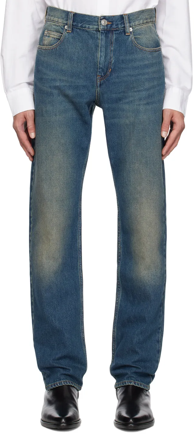 Logo Patch Flared Jeans