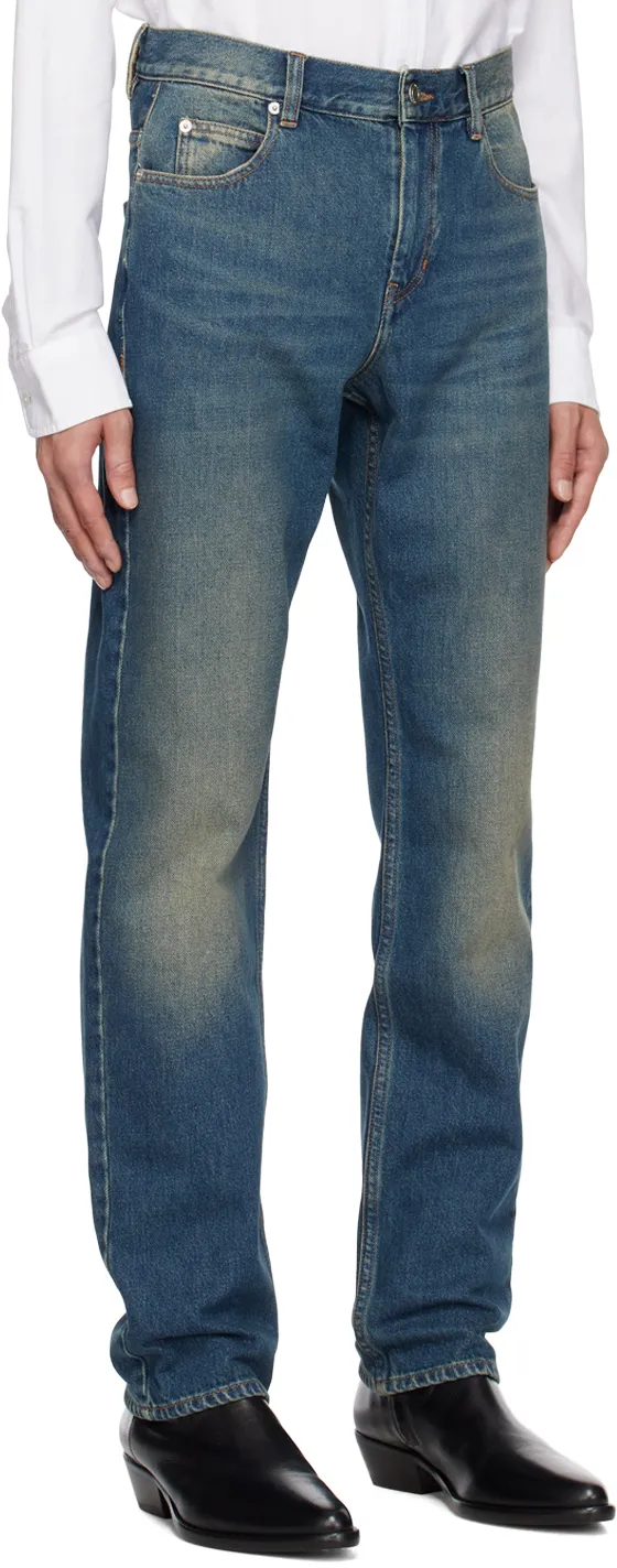 Logo Patch Flared Jeans