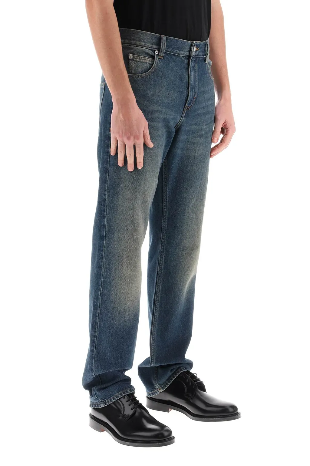 Logo Patch Flared Jeans