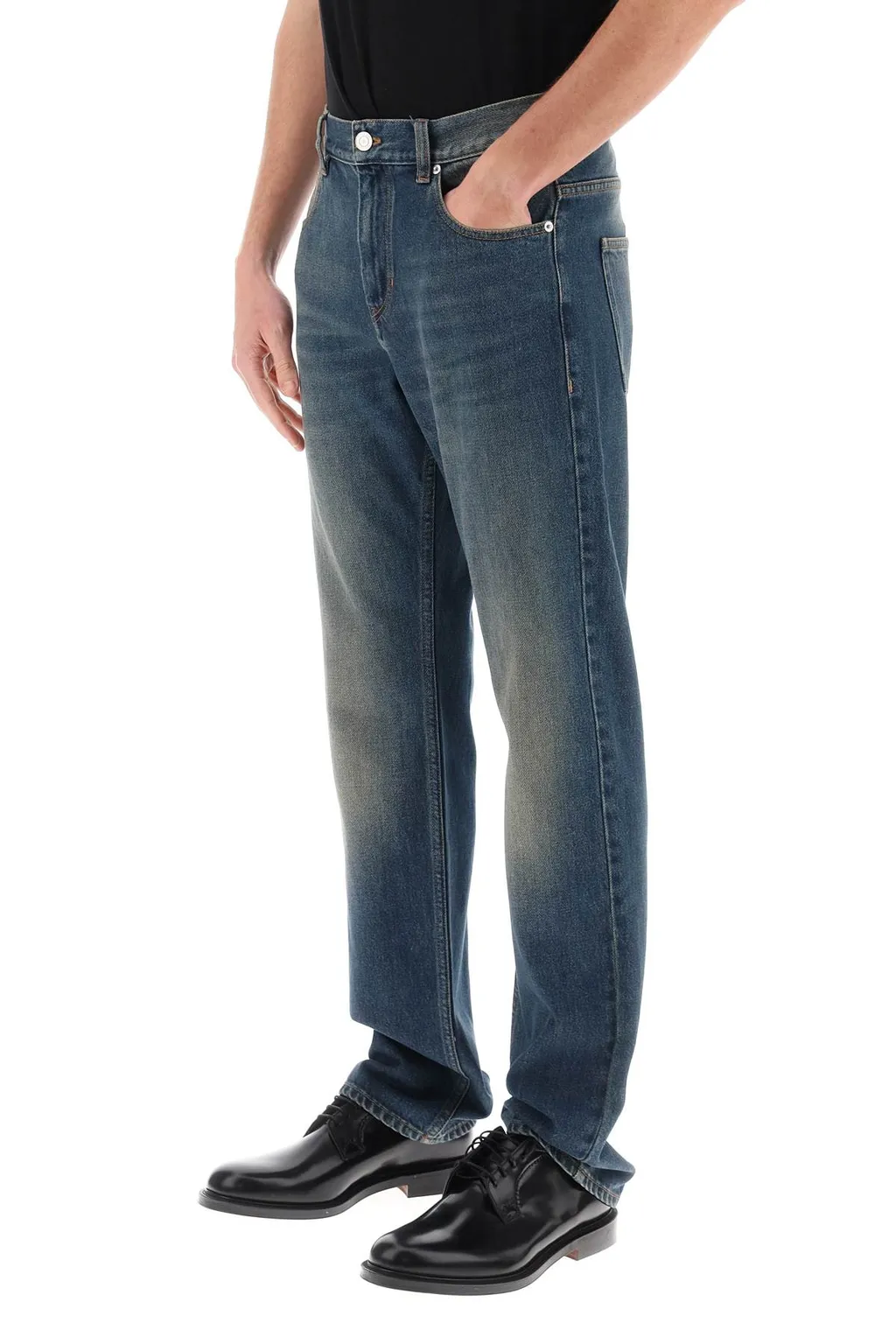 Logo Patch Flared Jeans