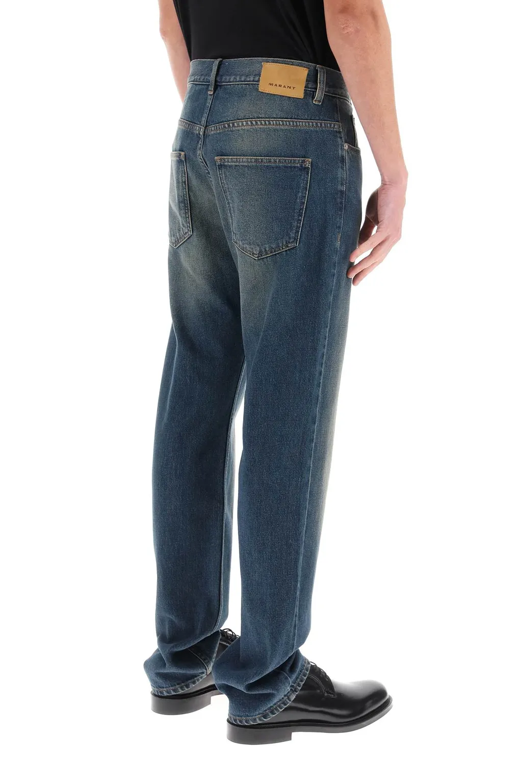 Logo Patch Flared Jeans