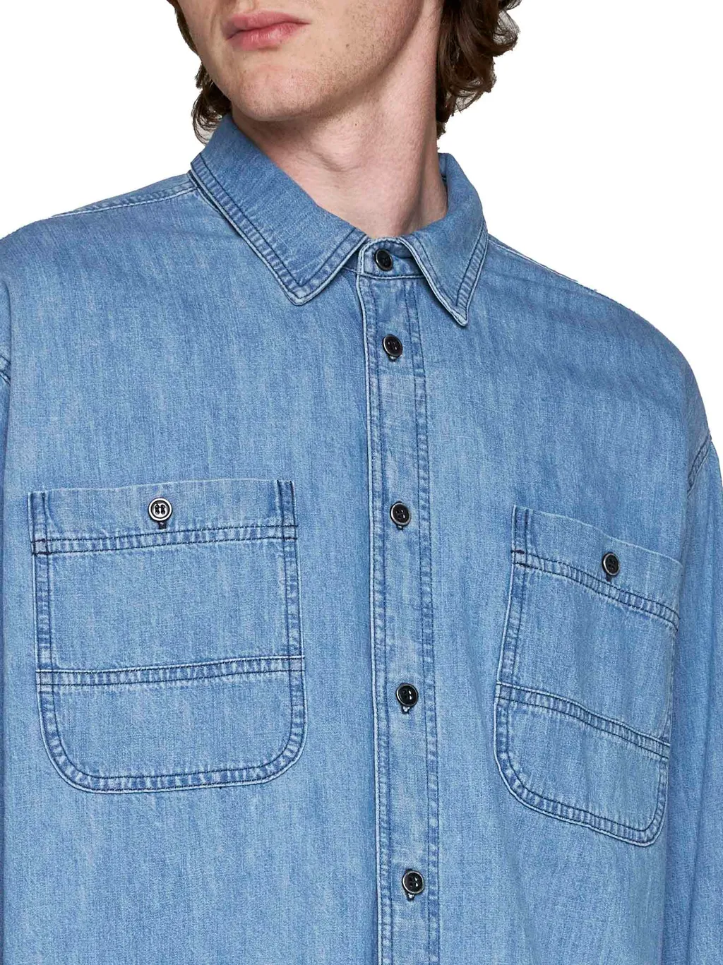 Long-Sleeved Button-Up Shirt