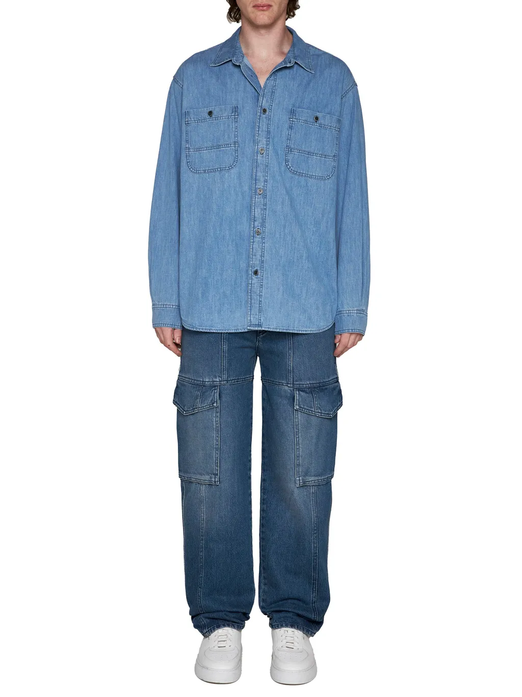 Long-Sleeved Button-Up Shirt