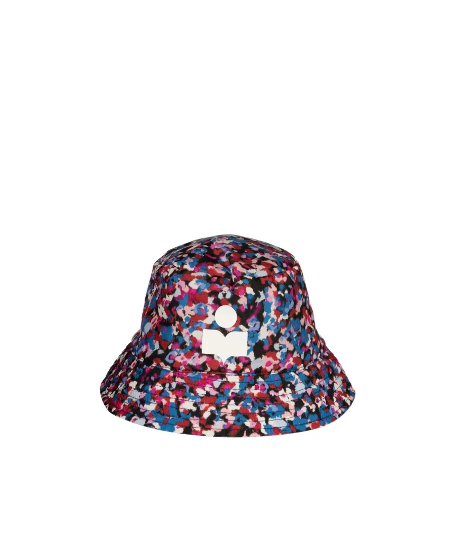 Allover Graphic Printed Drawstring Bucket Hat