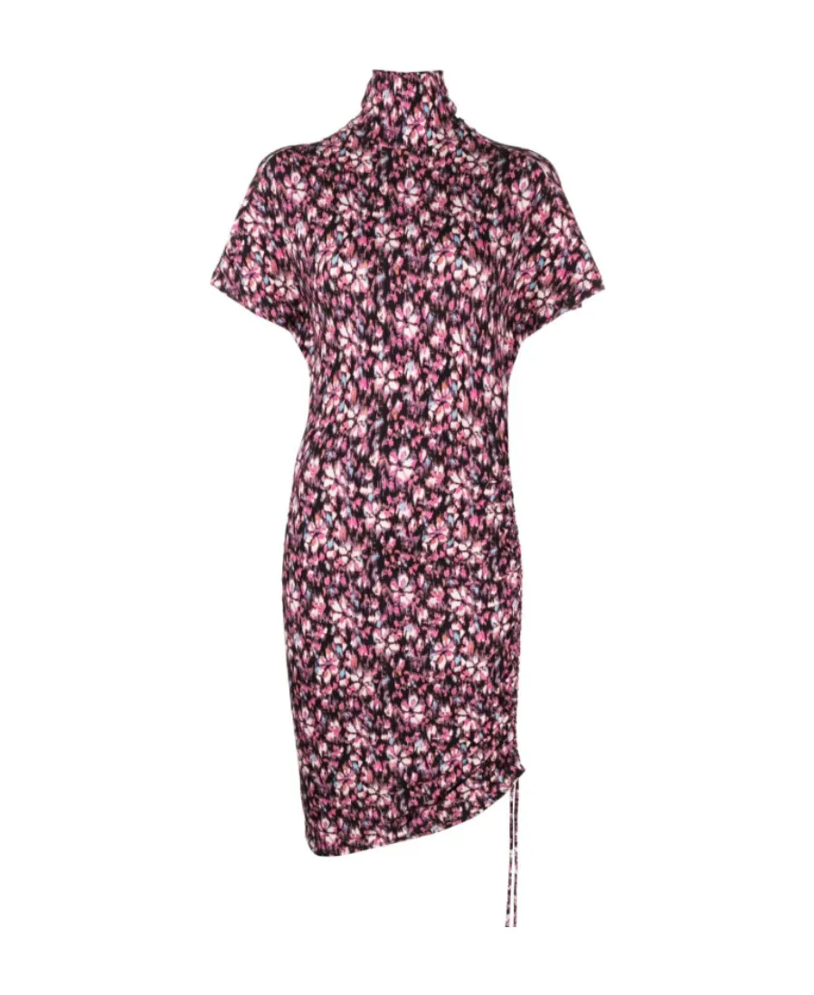 Printed Short-Sleeved Dress