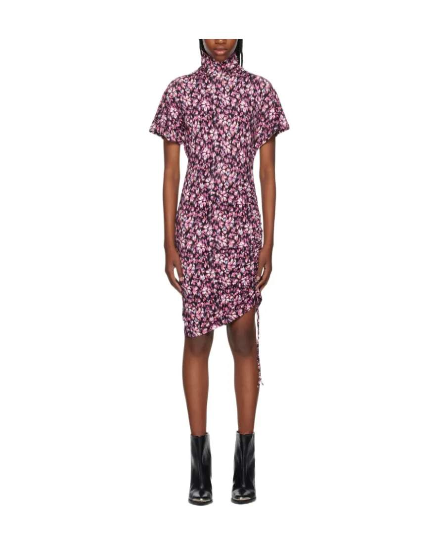 Printed Short-Sleeved Dress