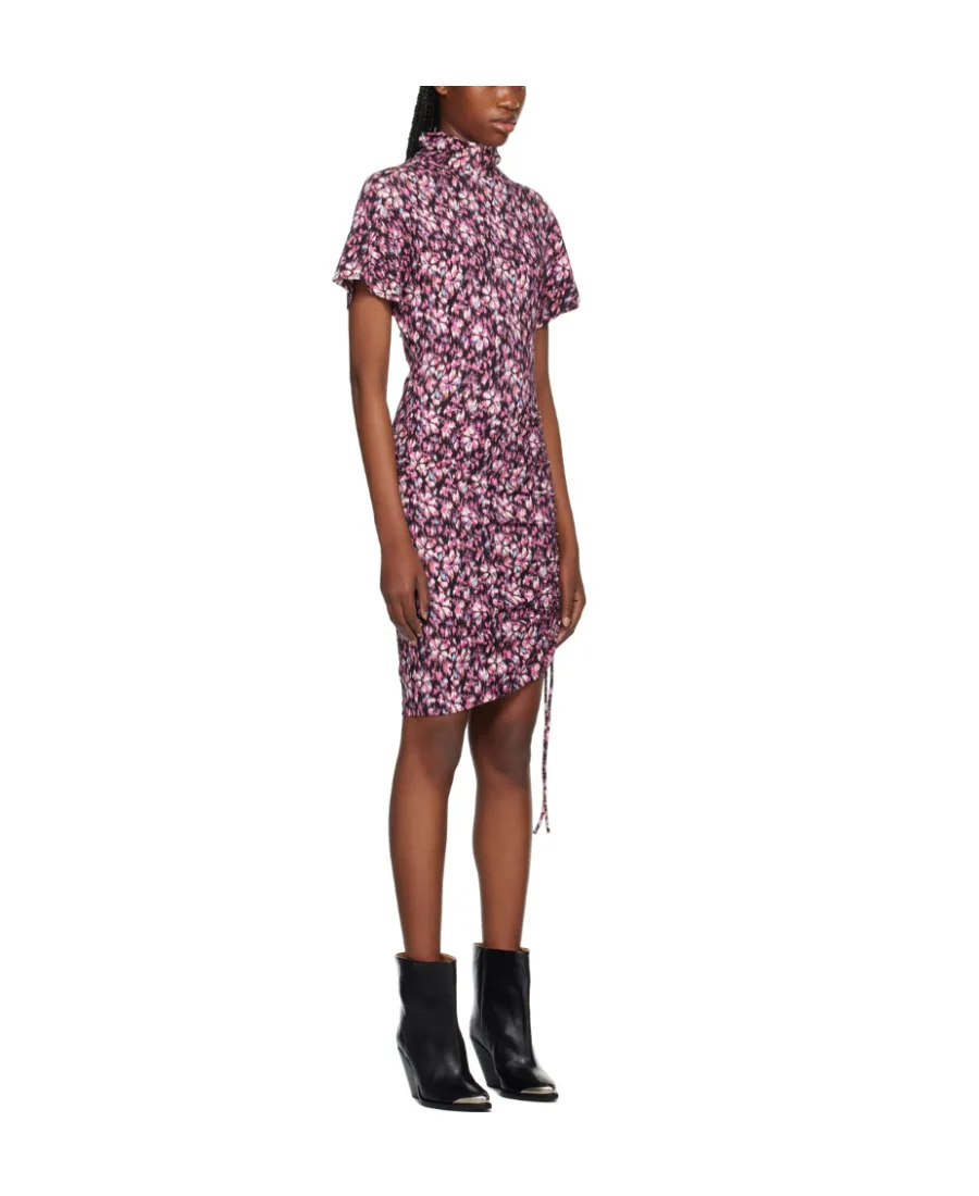Printed Short-Sleeved Dress