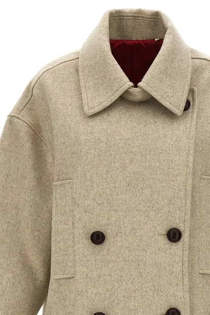 Oversized Double-Breasted Coat